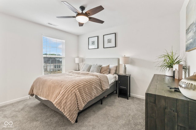 13644 Haven Cove Ln, Fishers, IN 46055 - bedroom featuring carpet and ceiling fan