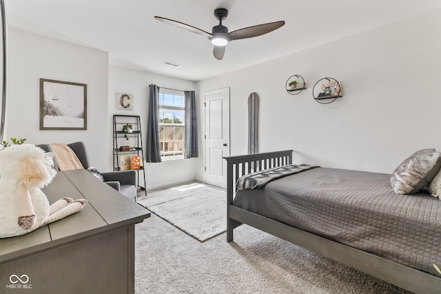 13644 Haven Cove Ln, Fishers, IN 46055 - bedroom with carpet floors and a ceiling fan