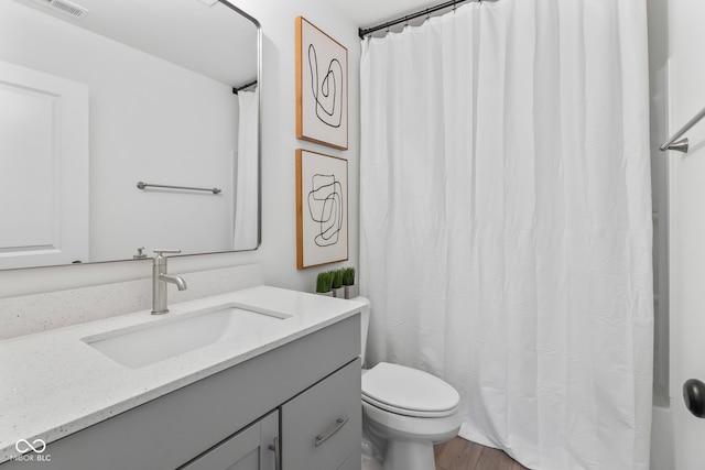 13644 Haven Cove Ln, Fishers, IN 46055 - bathroom with vanity and wood finished floors