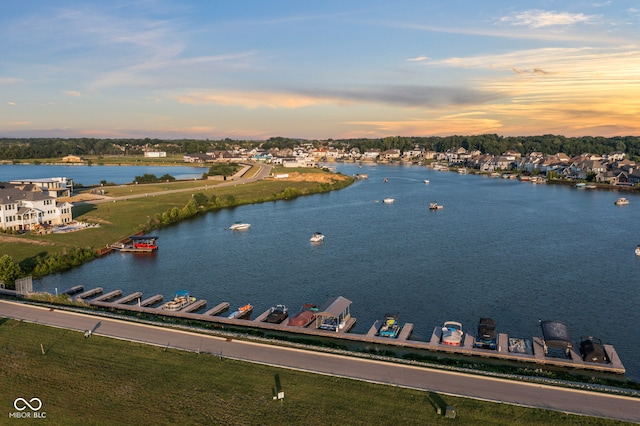 13644 Haven Cove Ln, Fishers, IN 46055 - bird's eye view of a large body of water