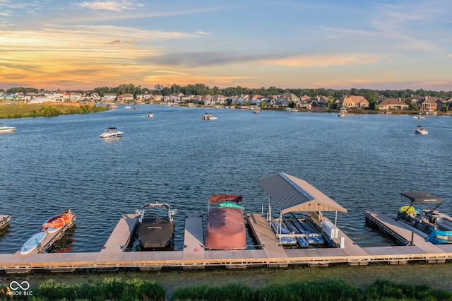13644 Haven Cove Ln, Fishers, IN 46055 - dock featuring a water view