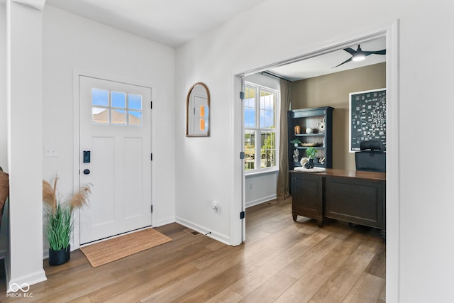13644 Haven Cove Ln, Fishers, IN 46055 - entrance foyer with wood finished floors and baseboards