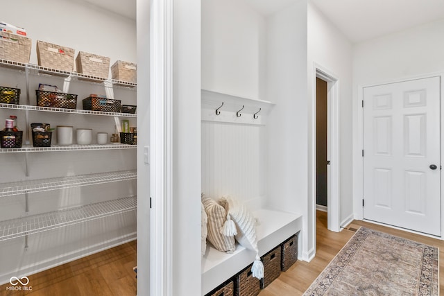 13644 Haven Cove Ln, Fishers, IN 46055 - mudroom featuring wood finished floors