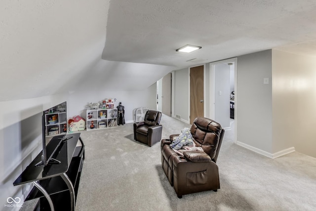 307 E Walnut St, Lebanon, IN 46052 - living area with a textured ceiling and carpet flooring
