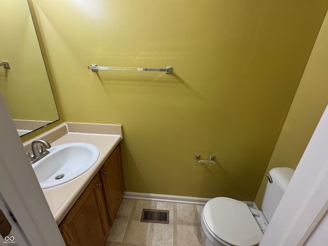 14520 Brackney Ln, Carmel, IN 46032 - half bath with vanity and tile patterned flooring