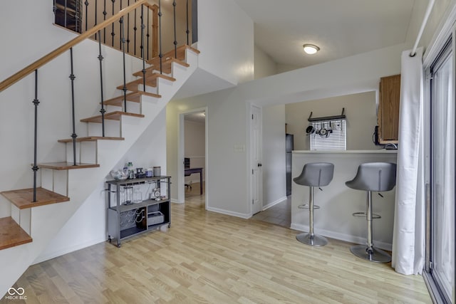 9676 Spruce Ln, Fishers, IN 46038 - stairway featuring wood finished floors
