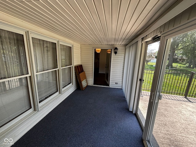 321 S Locust Dr, Morristown, IN 46161 - view of unfurnished sunroom
