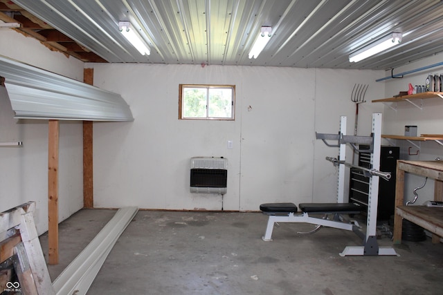 6022 S 550th Rd E, Franklin, IN 46131 - below grade area with heating unit