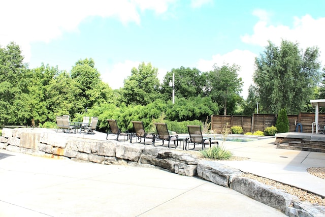 6022 S 550th Rd E, Franklin, IN 46131 - view of patio with an outdoor pool