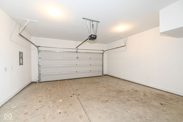 2416 Winthrop Ave, Indianapolis, IN 46205 - garage with a garage door opener and electric panel