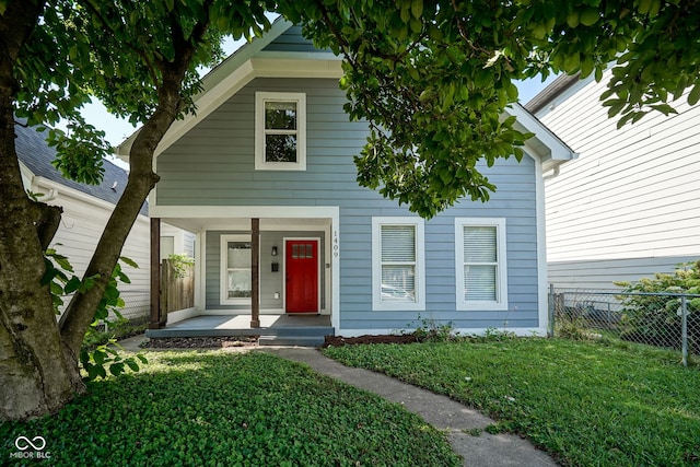 1409 Terrace Ave, Indianapolis, IN 46203 - view of front of property featuring covered porch