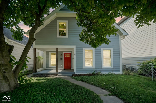 1409 Terrace Ave, Indianapolis, IN 46203 - view of front of property with covered porch