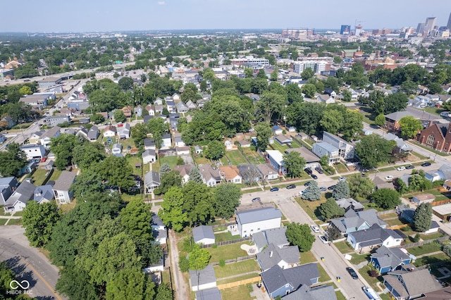 1409 Terrace Ave, Indianapolis, IN 46203 - aerial overview of property's location with nearby suburban area