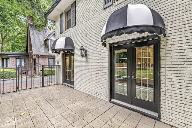 4123 N Illinois St, Indianapolis, IN 46208 - view of patio with french doors