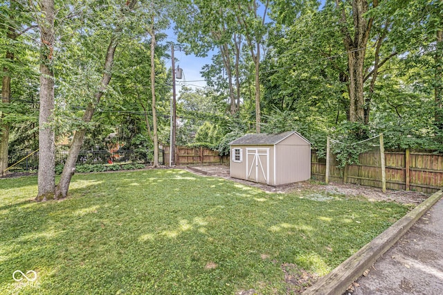 4123 N Illinois St, Indianapolis, IN 46208 - fenced backyard with a storage shed