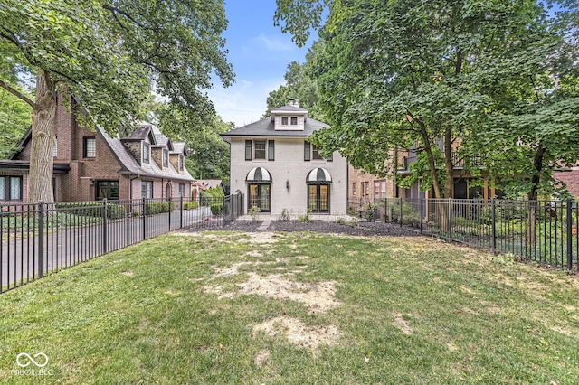 4123 N Illinois St, Indianapolis, IN 46208 - view of front facade with brick siding and a fenced backyard
