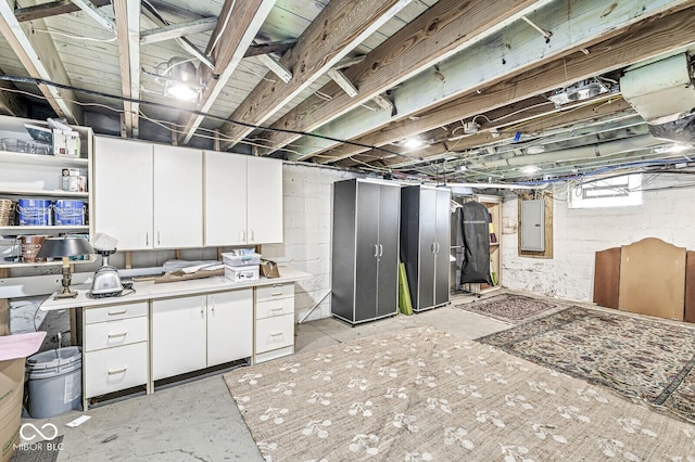 4123 N Illinois St, Indianapolis, IN 46208 - unfinished basement featuring electric panel