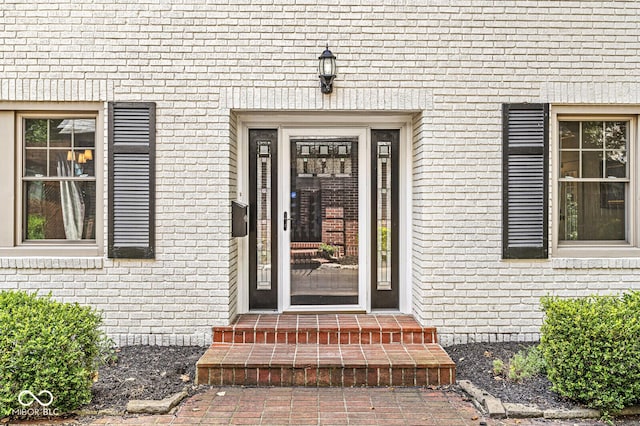 4123 N Illinois St, Indianapolis, IN 46208 - doorway to property with brick siding