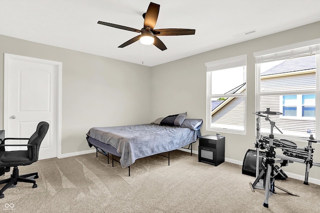 887 Tuxedo Dr, Westfield, IN 46074 - bedroom featuring carpet flooring and ceiling fan
