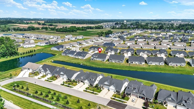 887 Tuxedo Dr, Westfield, IN 46074 - aerial view of residential area featuring a nearby body of water