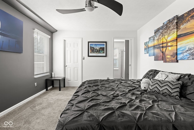 12384 Barnstone Ct, Fishers, IN 46037 - bedroom featuring carpet flooring and ceiling fan