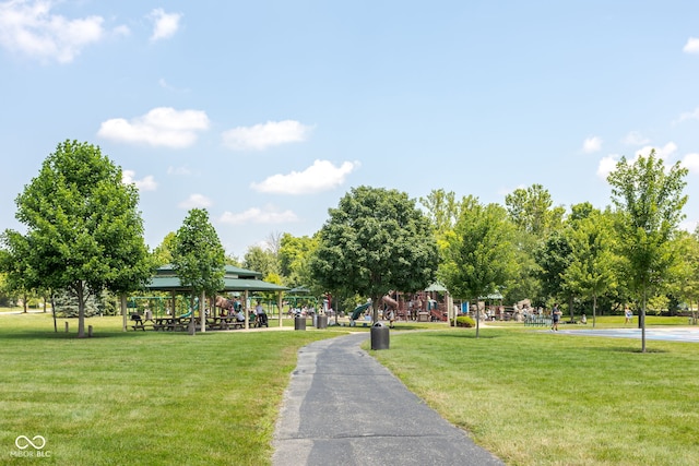 12384 Barnstone Ct, Fishers, IN 46037 - view of property's community with a lawn