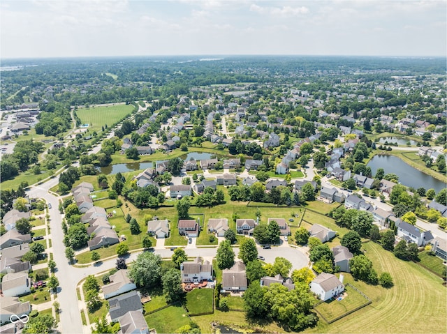 12384 Barnstone Ct, Fishers, IN 46037 - aerial perspective of suburban area with a large body of water