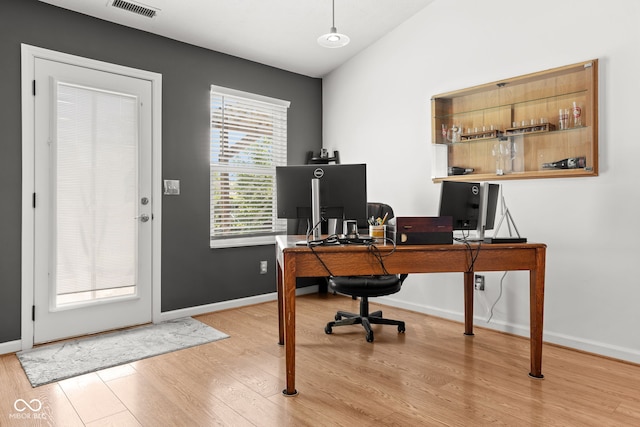 12384 Barnstone Ct, Fishers, IN 46037 - home office with light wood-style flooring