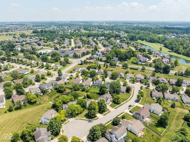 12384 Barnstone Ct, Fishers, IN 46037 - aerial perspective of suburban area featuring a large body of water