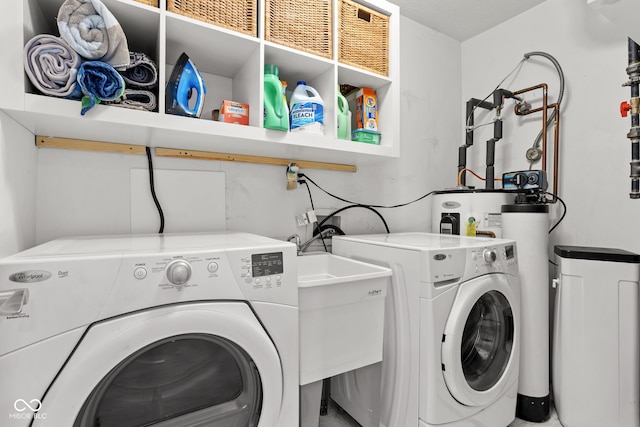 12384 Barnstone Ct, Fishers, IN 46037 - laundry area featuring separate washer and dryer
