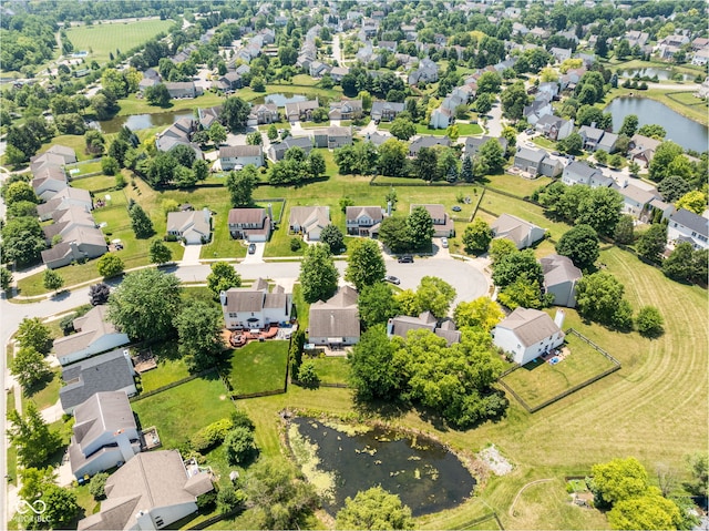 12384 Barnstone Ct, Fishers, IN 46037 - aerial view of residential area featuring a nearby body of water
