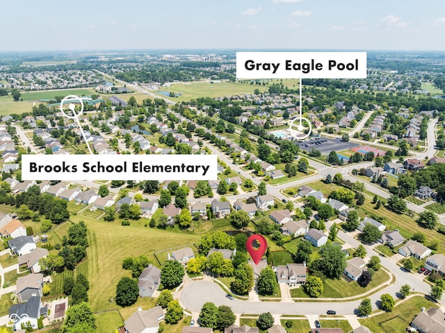 12384 Barnstone Ct, Fishers, IN 46037 - aerial perspective of suburban area