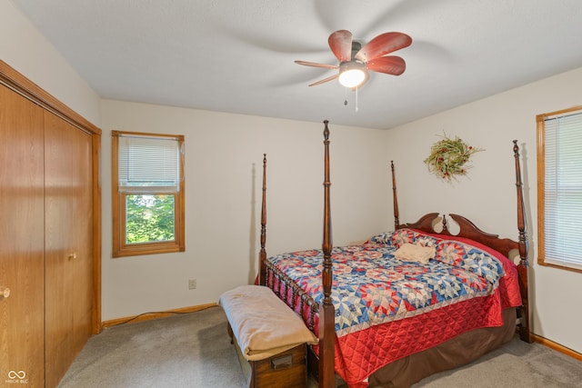 2591 S Glen Cv, Martinsville, IN 46151 - bedroom featuring carpet flooring and a ceiling fan