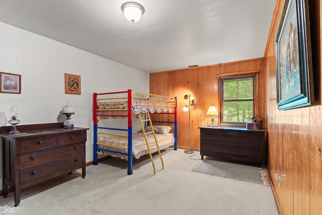 2591 S Glen Cv, Martinsville, IN 46151 - carpeted bedroom featuring wooden walls