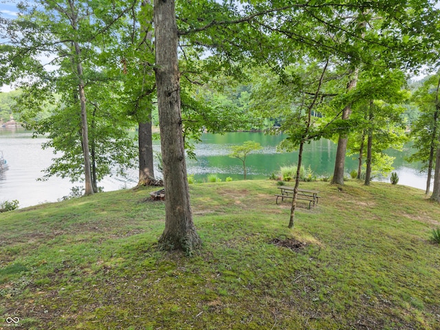 2591 S Glen Cv, Martinsville, IN 46151 - view of green lawn featuring a water view