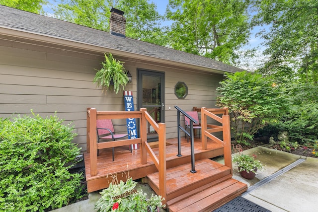 2591 S Glen Cv, Martinsville, IN 46151 - view of wooden terrace