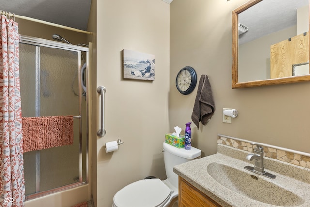 2591 S Glen Cv, Martinsville, IN 46151 - bathroom with an enclosed shower and vanity