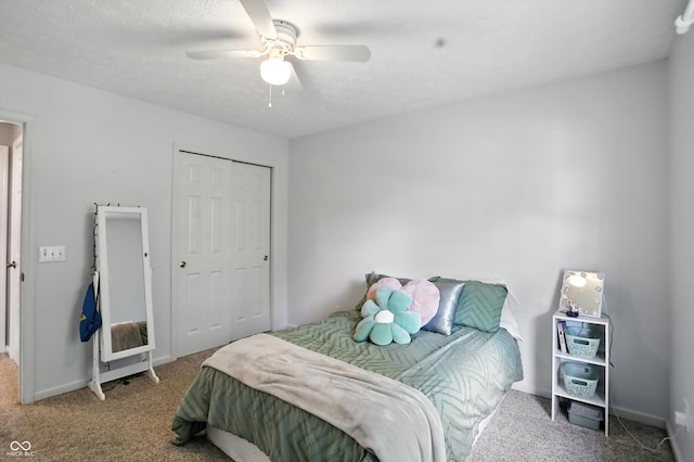 682 Shannon Ct, Noblesville, IN 46062 - carpeted bedroom featuring a closet and a ceiling fan