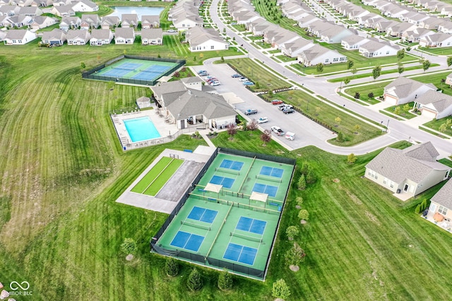 5119 Silverbell Dr, Plainfield, IN 46168 - aerial view of residential area featuring a pool area
