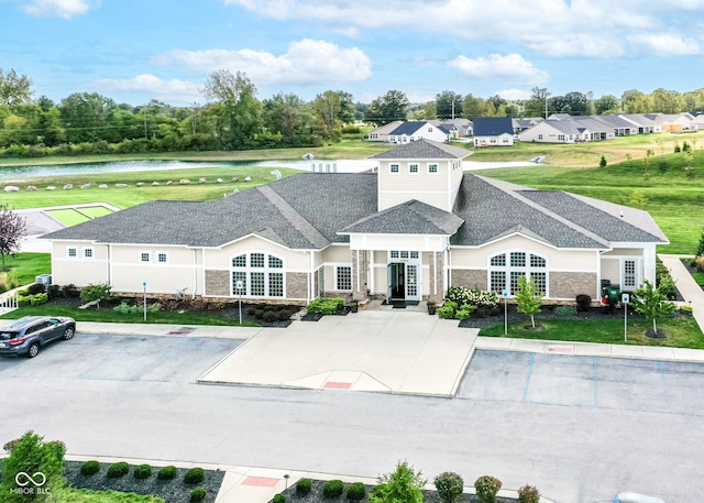 5119 Silverbell Dr, Plainfield, IN 46168 - view of property with uncovered parking and a water view