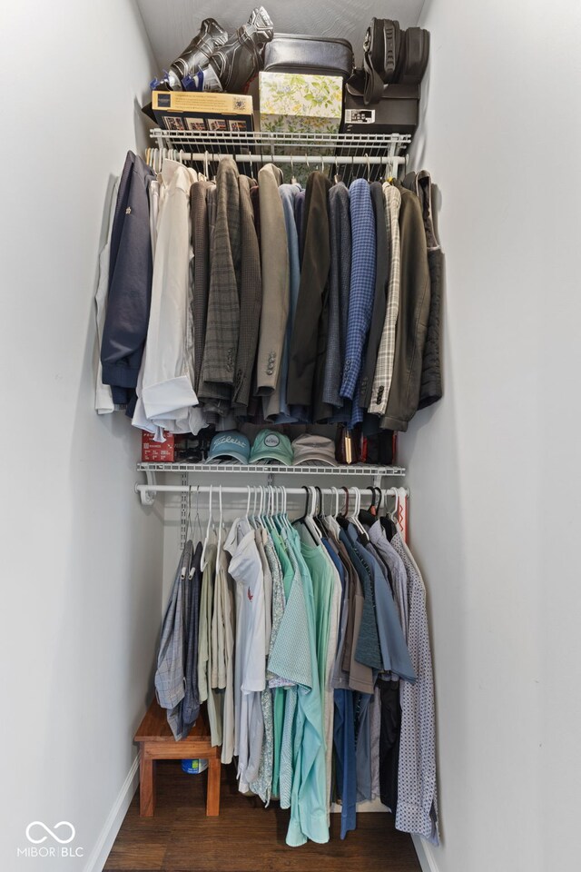 1830 Keller Ave, Columbus, IN 47201 - walk in closet with wood finished floors