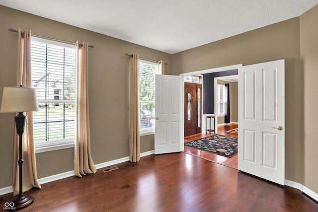 10267 Ranford Blvd, Fishers, IN 46040 - foyer with dark wood-type flooring