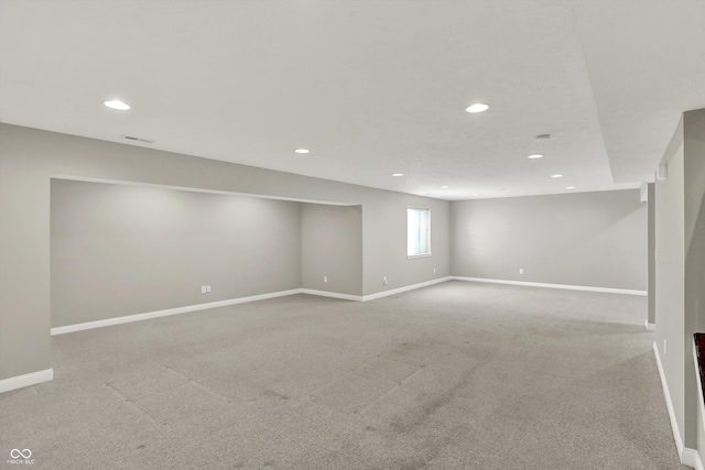 10267 Ranford Blvd, Fishers, IN 46040 - basement featuring recessed lighting and carpet flooring