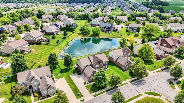 10267 Ranford Blvd, Fishers, IN 46040 - aerial perspective of suburban area featuring a large body of water