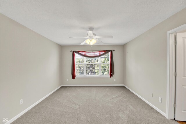 10267 Ranford Blvd, Fishers, IN 46040 - carpeted empty room featuring ceiling fan and a textured ceiling