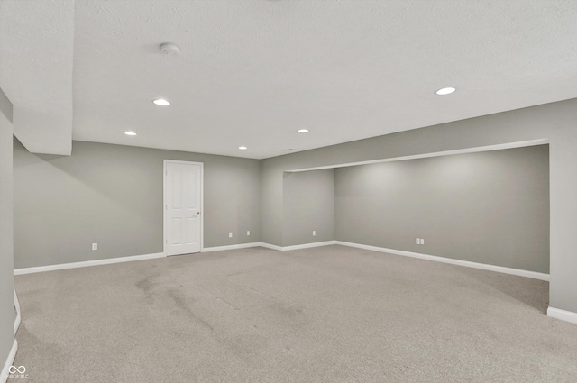 10267 Ranford Blvd, Fishers, IN 46040 - finished basement with carpet flooring and recessed lighting