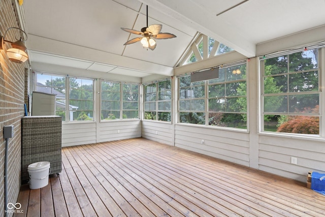 7927 Broadmead Way, Indianapolis, IN 46259 - unfurnished sunroom with ceiling fan and plenty of natural light