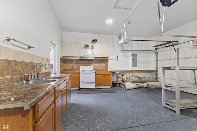 2833 Holiday Way, Greenwood, IN 46143 - garage with electric panel and a garage door opener