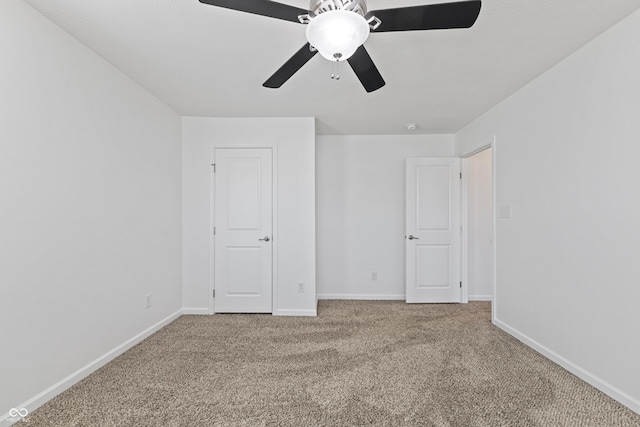 2833 Holiday Way, Greenwood, IN 46143 - unfurnished bedroom with carpet flooring and ceiling fan