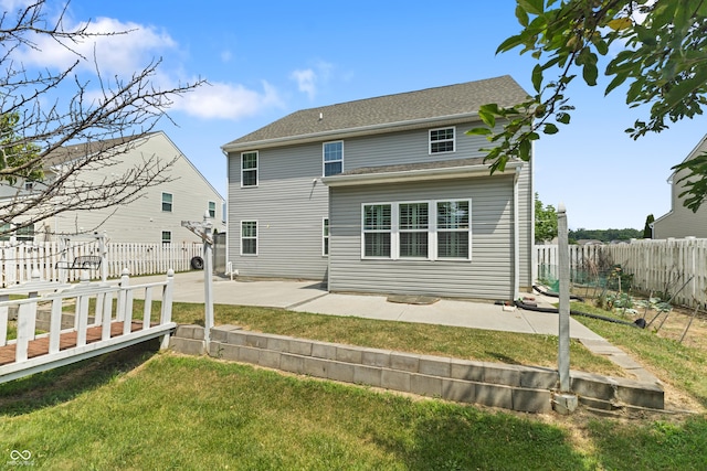 2833 Holiday Way, Greenwood, IN 46143 - rear view of property featuring a patio and a fenced backyard